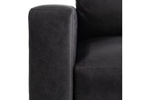 noel grey leather chair   