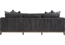 noel grey leather sofa   