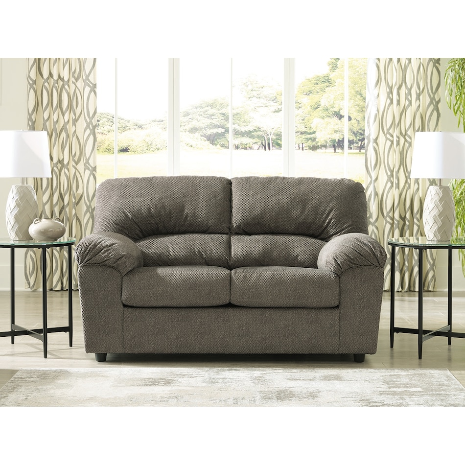 norlou flannel loveseat   