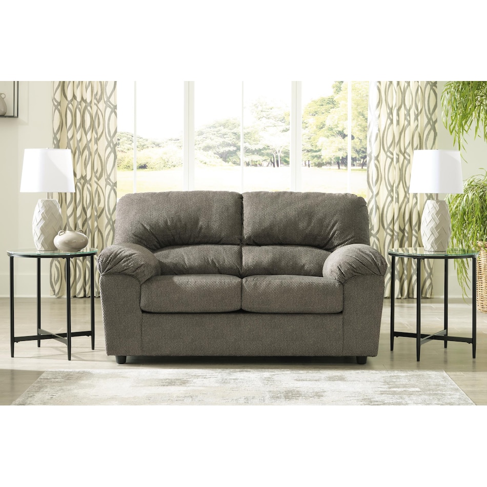 norlou flannel loveseat   