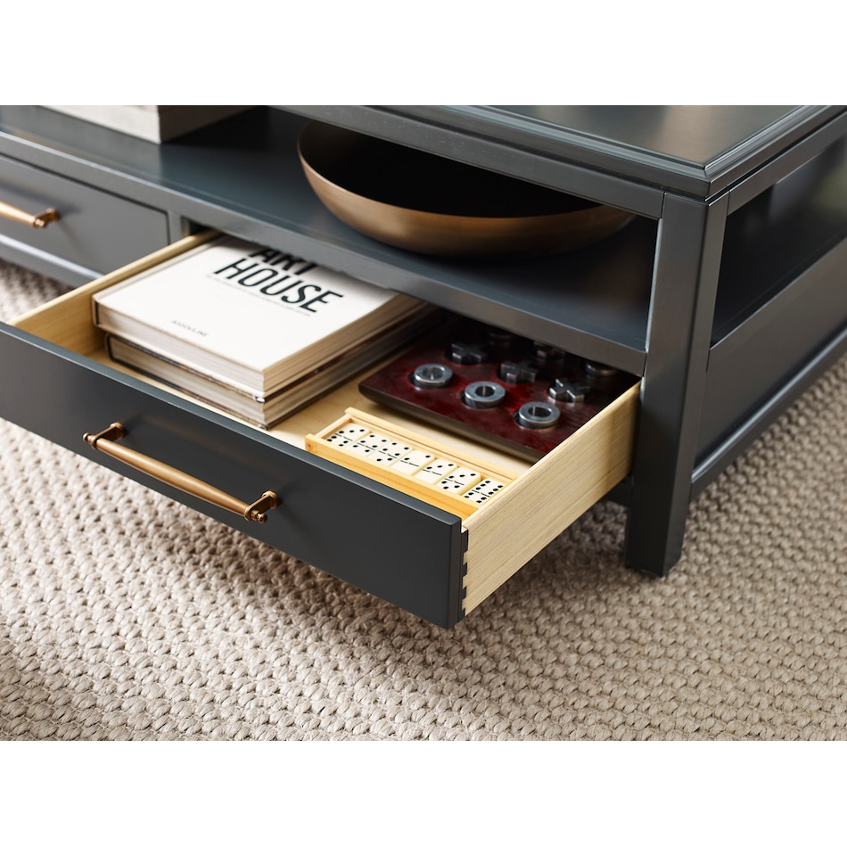 nova blue cocktail table   