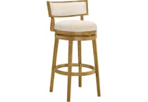 nowles white boucle barstool   