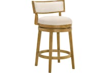 nowles white boucle barstool   