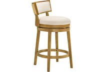 nowles white boucle barstool   