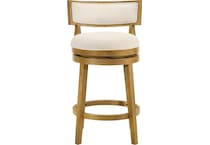 nowles white boucle barstool   