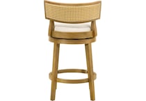 nowles white boucle barstool   