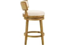 nowles white boucle barstool   