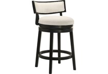 nowles white boucle barstool   