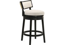 nowles white boucle barstool   