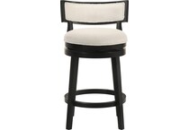 nowles white boucle barstool   
