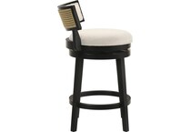 nowles white boucle barstool   