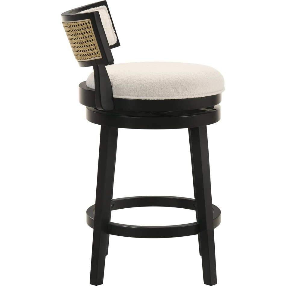 nowles white boucle barstool   