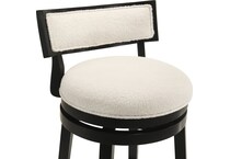 nowles white boucle barstool   