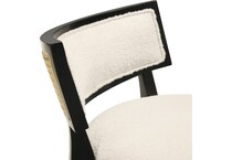 nowles white boucle barstool   