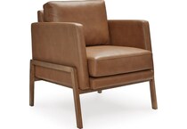 numund caramel accent chair   
