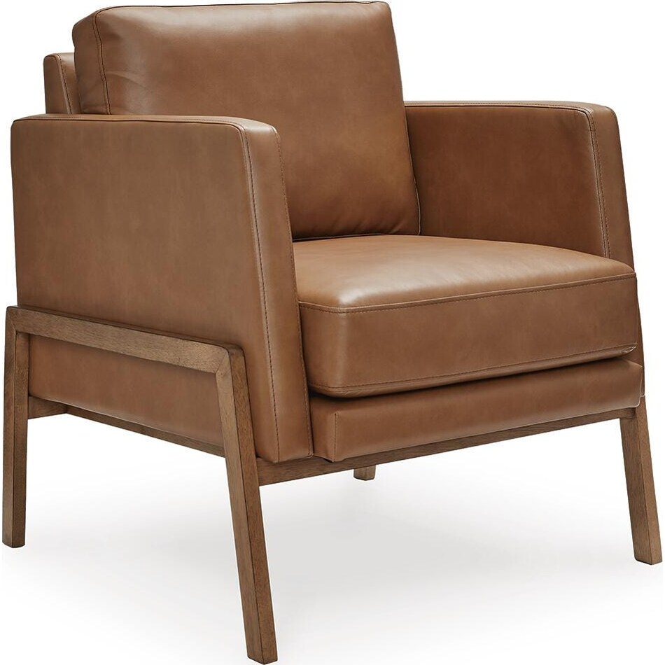 numund caramel accent chair   