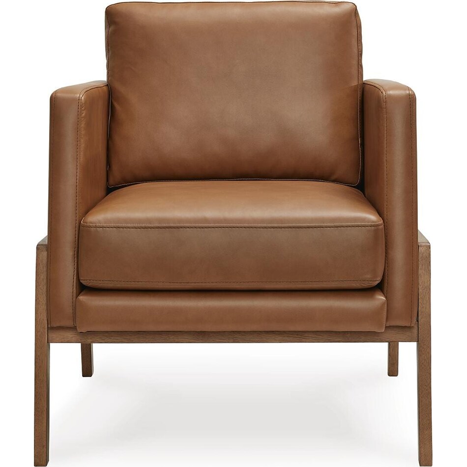 numund caramel accent chair   