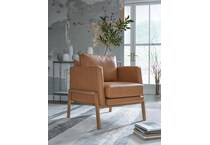 numund caramel accent chair   