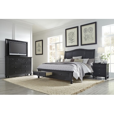 OAKFORD KING SLH STRG BED