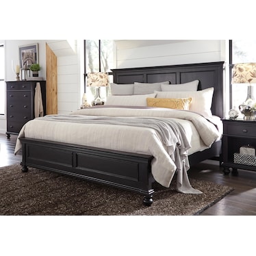 OAKFORD QUEEN PANEL BED