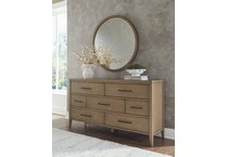 oakleigh sunkissed beige mirror   