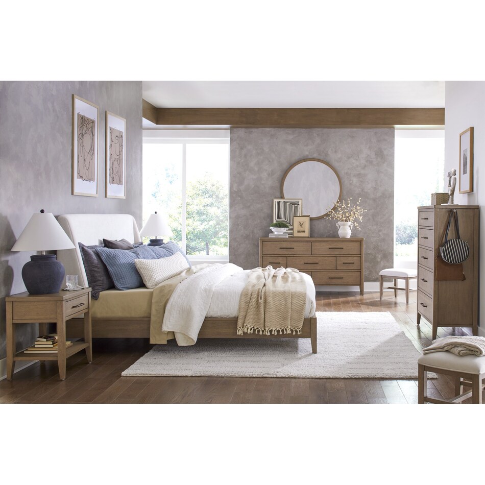 oakleigh sunkissed beige mirror   