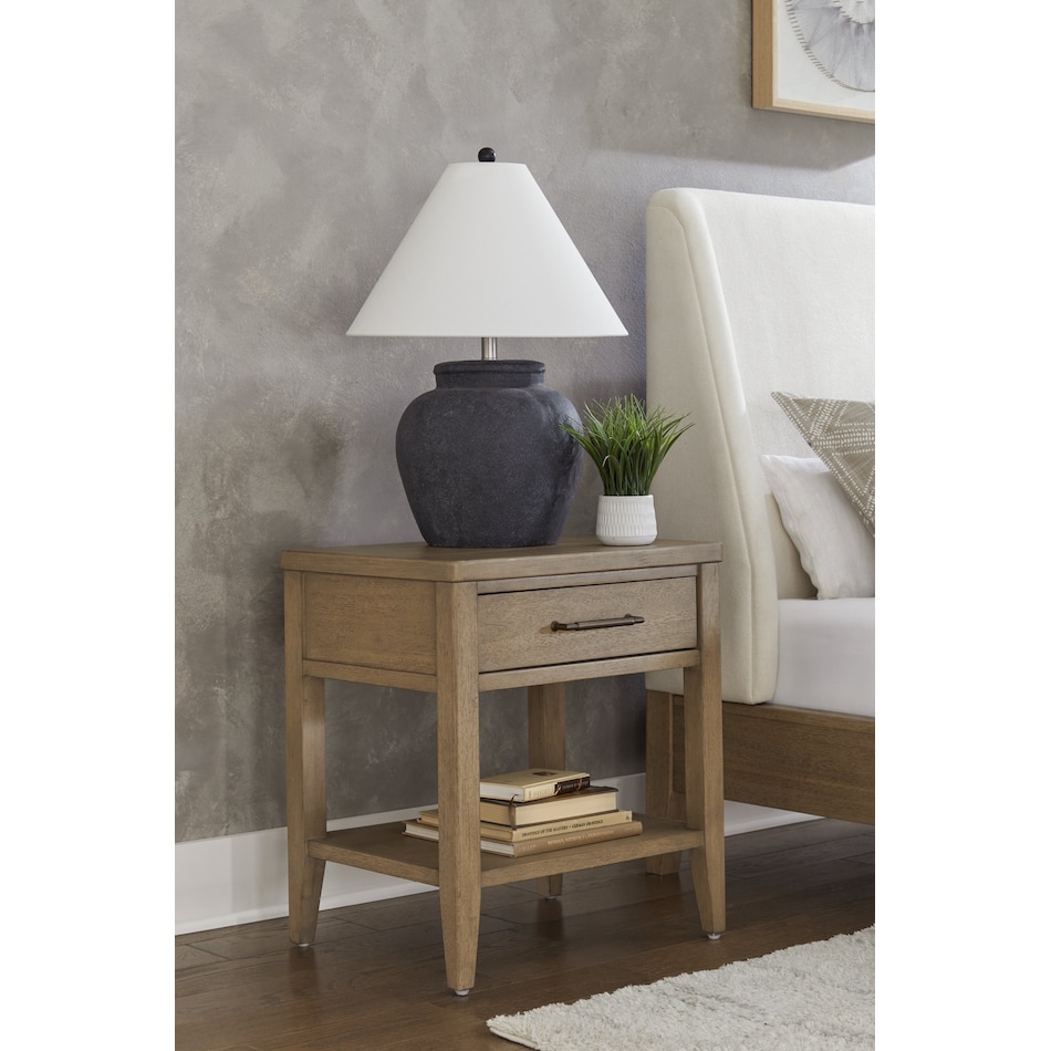 oakleigh sunkissed beige nightstand   