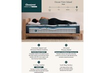 ocean view island plush hybrid mattress king   