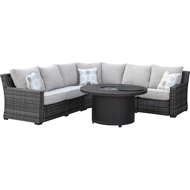 OCEAN 3-PC OUTDOOR RECLINING SECTIONAL