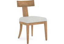 odara brown white side chair   