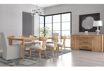 odara brown white side chair   