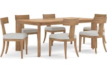 odara brown white side chair   