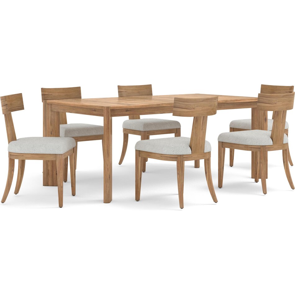odara brown white side chair   