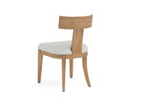 odara brown white side chair   