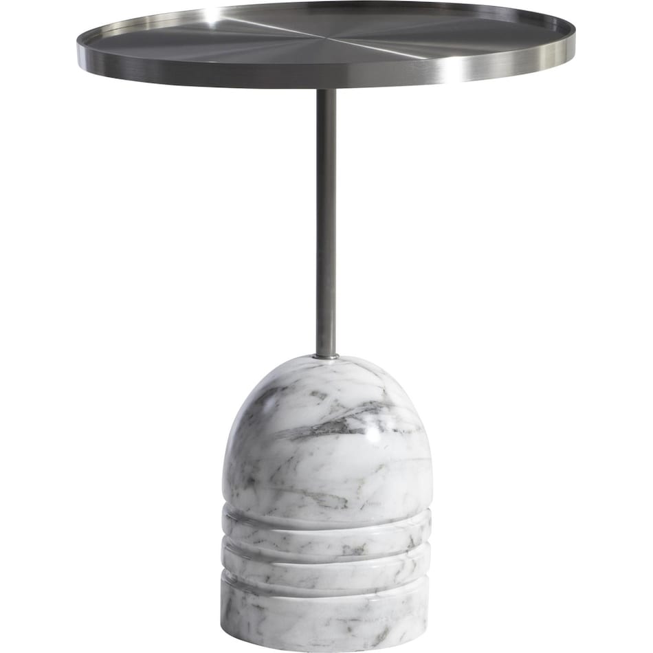 olan marble multicolored chairside table   