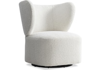 oliver white accent chair   