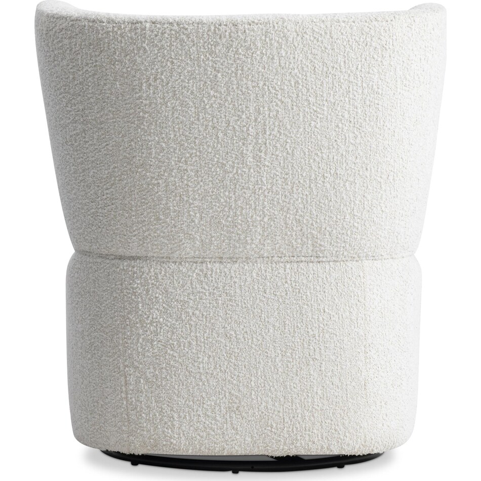 oliver white accent chair   