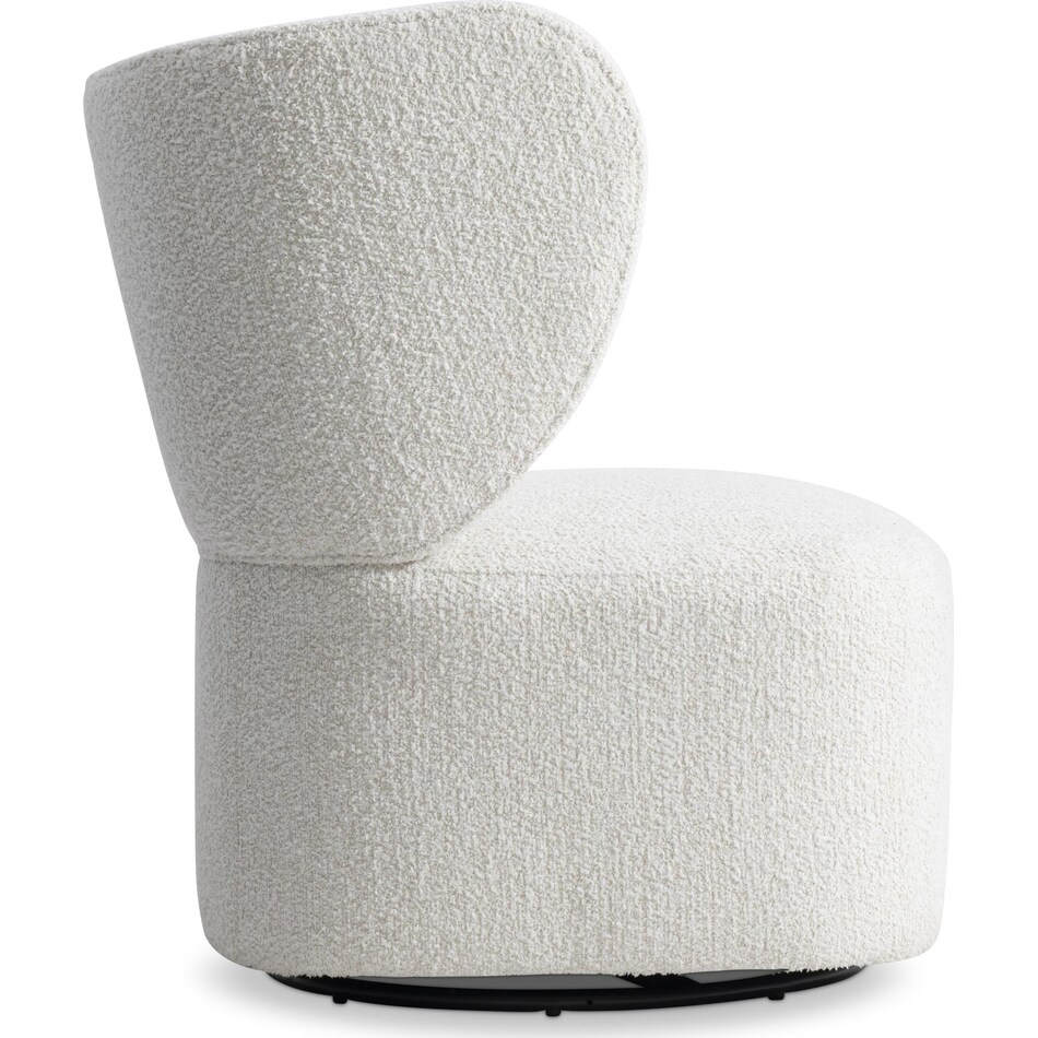 oliver white accent chair   