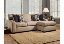 ophelia uptown almond sofa chaise   