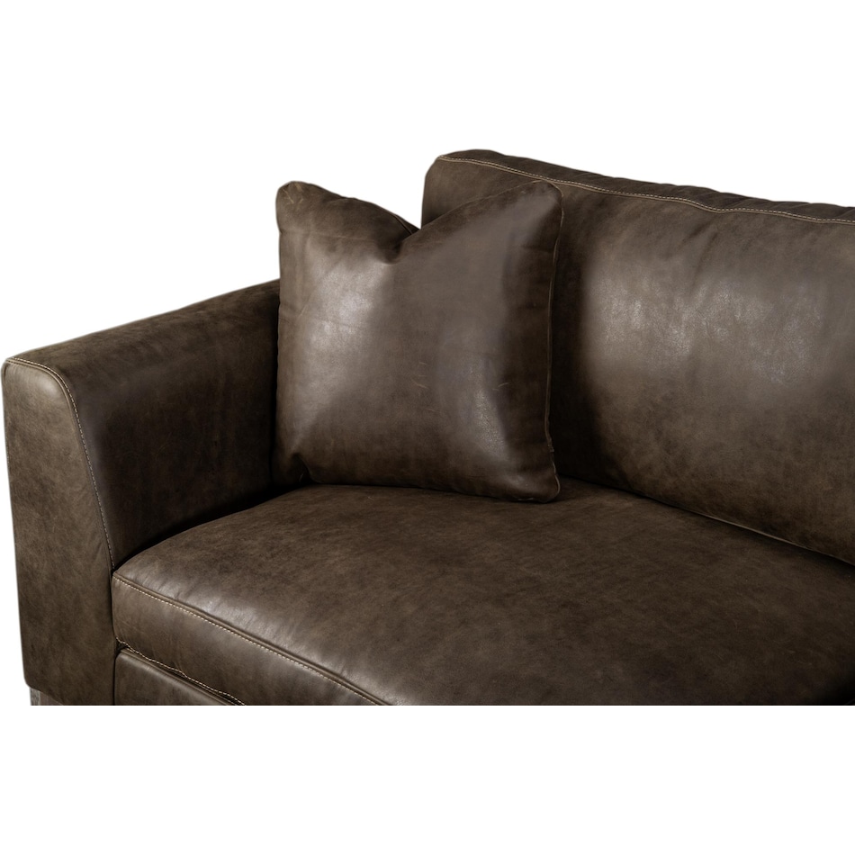 osmund napa iron leather sofa   