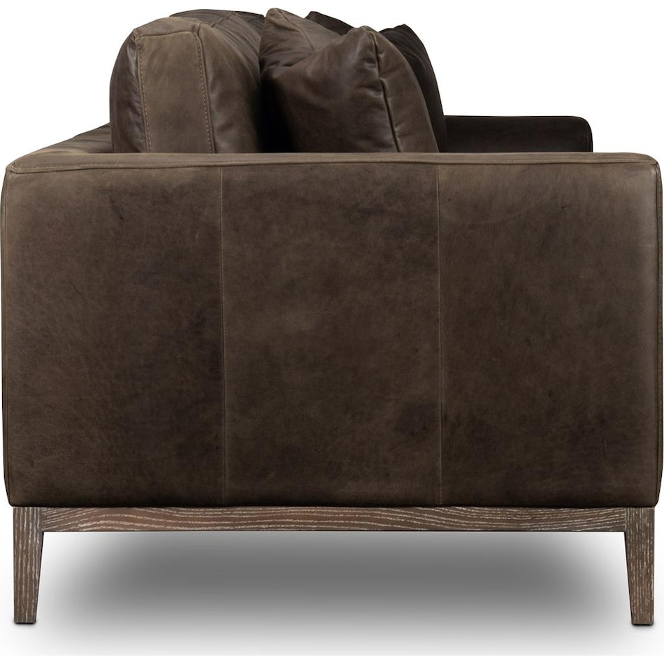 osmund napa iron leather sofa   