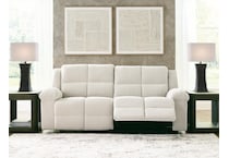 oswald white reclining sofa   