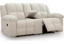 oswald winter reclining console loveseat   