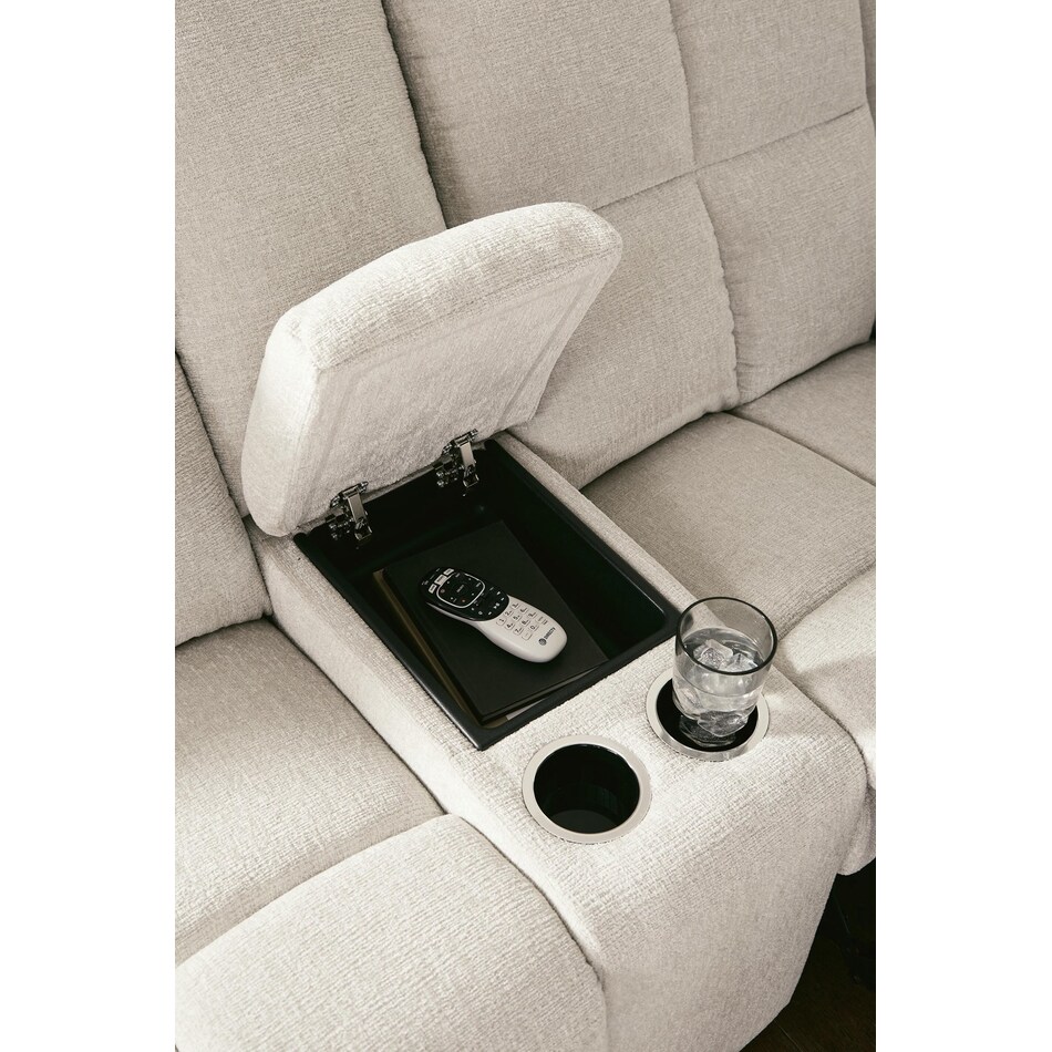 oswald winter reclining console loveseat   