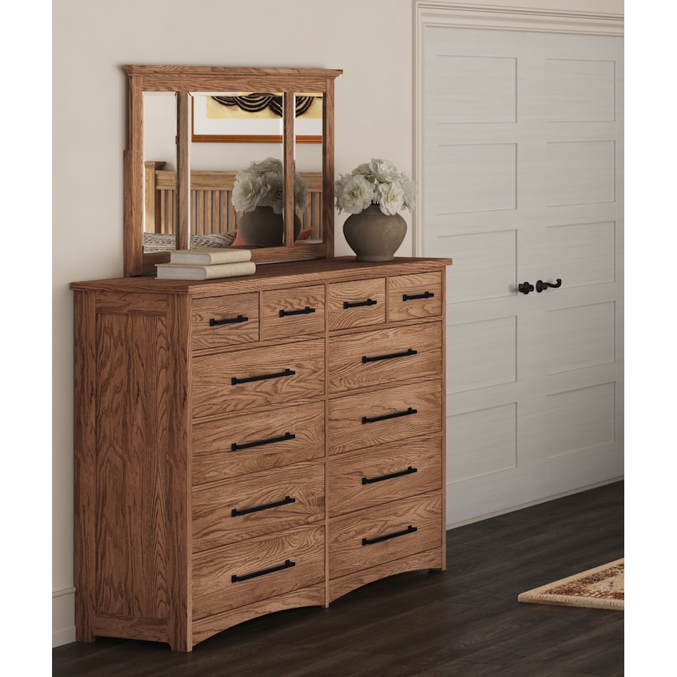 overton park taupe mirror   