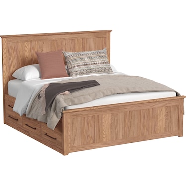 OVERTON PARK KING CAPTAINS BED W/ 12 DRAWERS