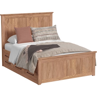 OVERTON PARK QUEEN CAPTAINS BED W/ 12 DRAWER STORAGE