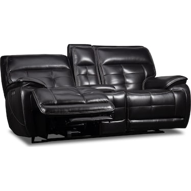 DREW & JONATHAN PACIFIC HEIGHTS LEATHER POWER RECLINING LOVESEAT