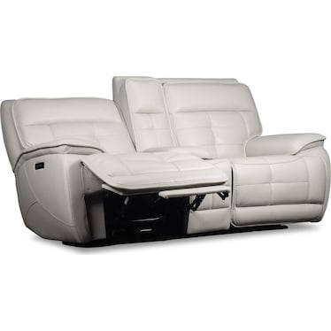 DREW & JONATHAN PACIFIC HEIGHTS LEATHER POWER RECLINING SOFA