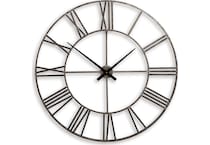 paquita antique silver clock   